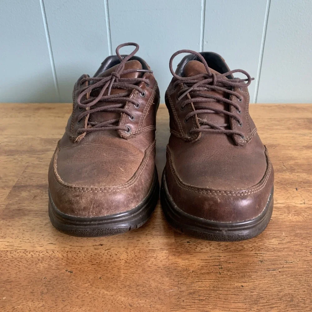 LL Bean TEK 2.5 Mens size 11.5 Waterproof Boots Brown Leather Ankle Shoe Oxford